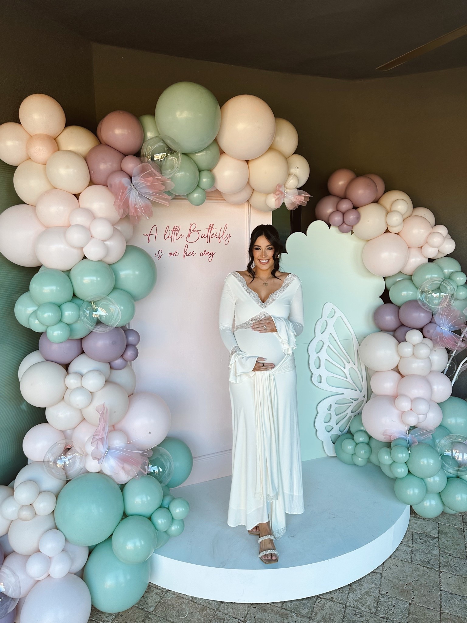 White baby shower dress. 

Could also be a bridal dress or any event that requires a white dress 🤍

Bump friendly 🤰🏼

#LTKWedding #LTKBump #LTKmomlife