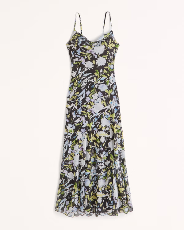 Cowl Neck Maxi Dress | Abercrombie & Fitch (US)