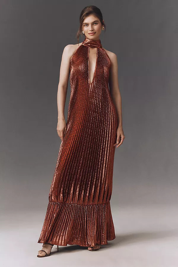 Libertie Velvet Halter Gown | Anthropologie (US)