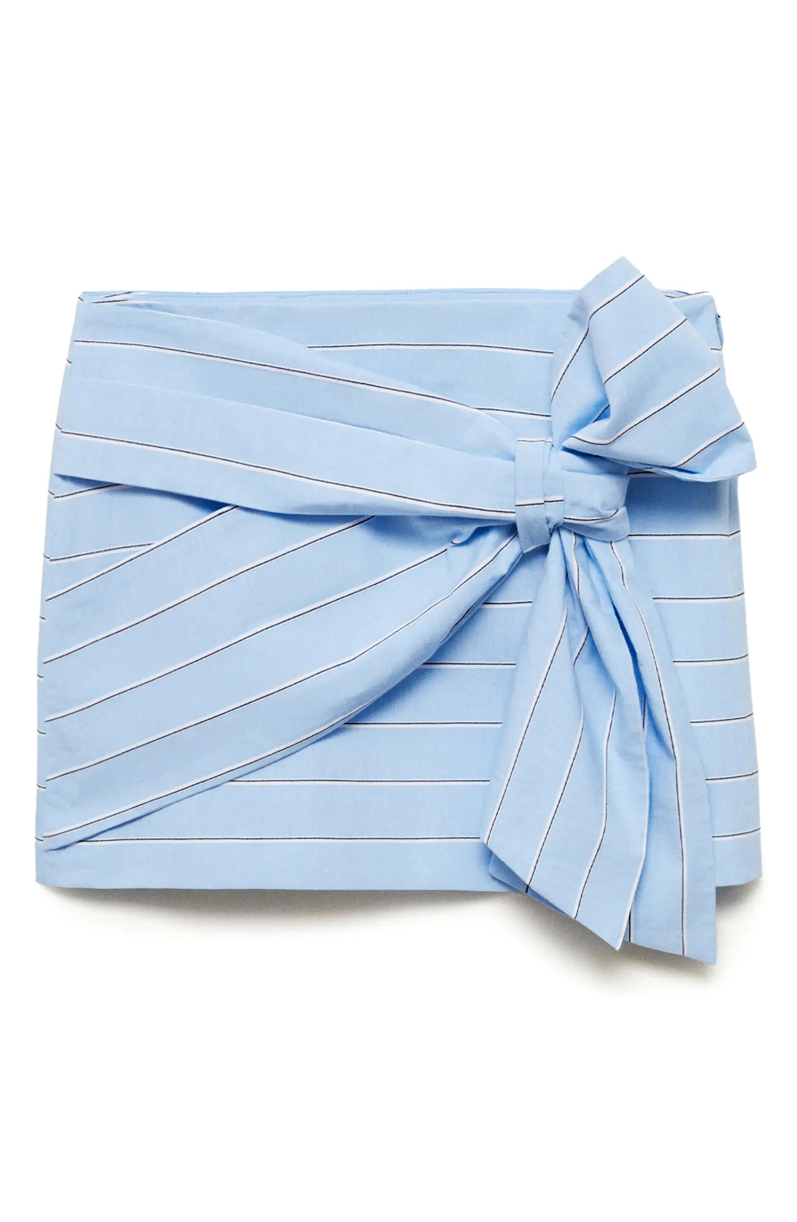 MANGO Anita Stripe Cotton Miniskirt | Nordstrom | Nordstrom