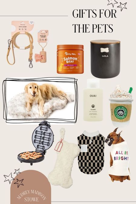 Gift ideas for the fur children! Treat container, sweaters, dog shampoo, pet stocking and more! 

#LTKGiftGuide