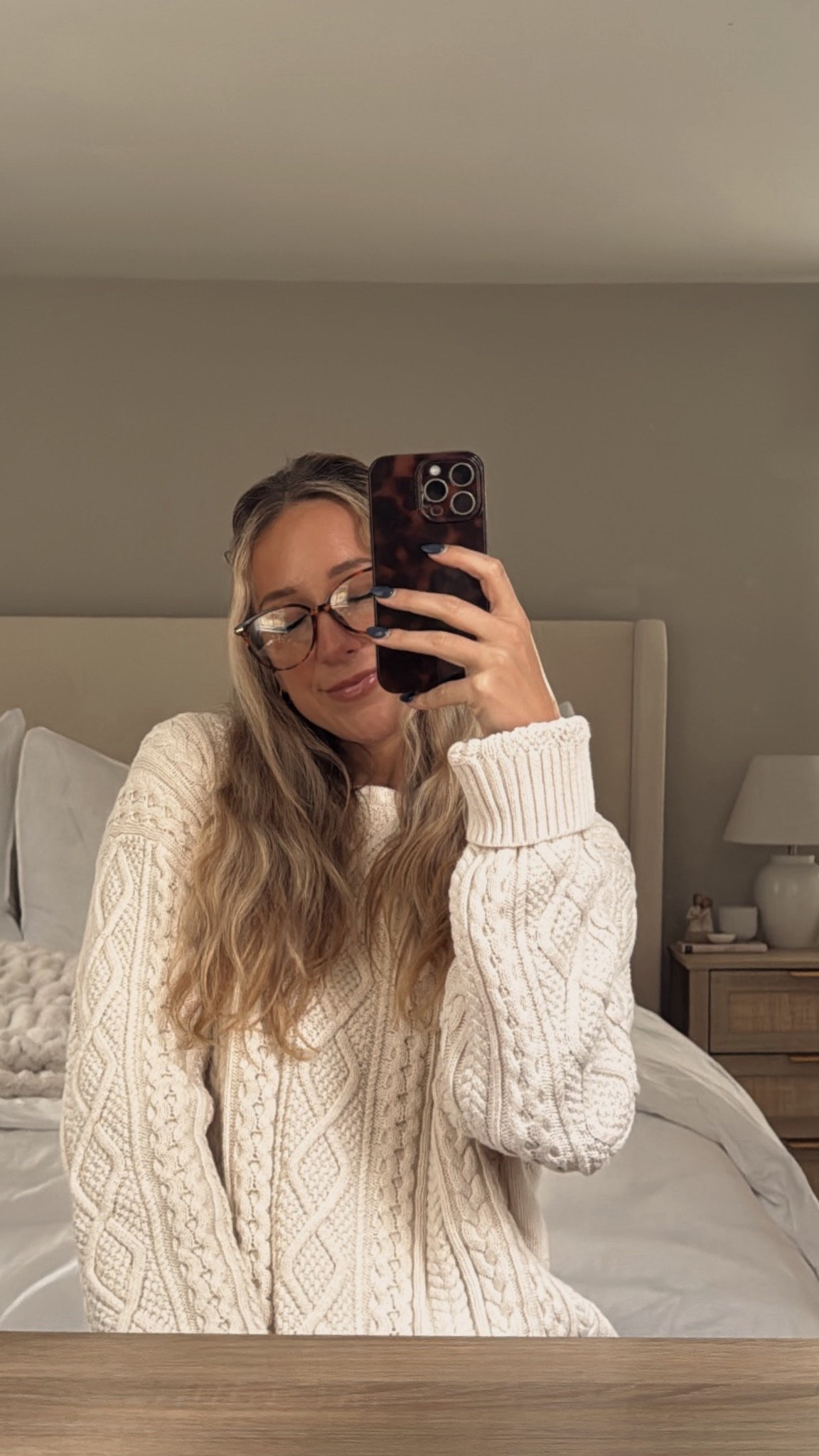 Fav Amazon cable knit sweater, blue light glasses, and phone case for fall/ winter 🤎🧸🤓

#LTKSeasonal #LTKStyleTip #LTKFindsUnder100