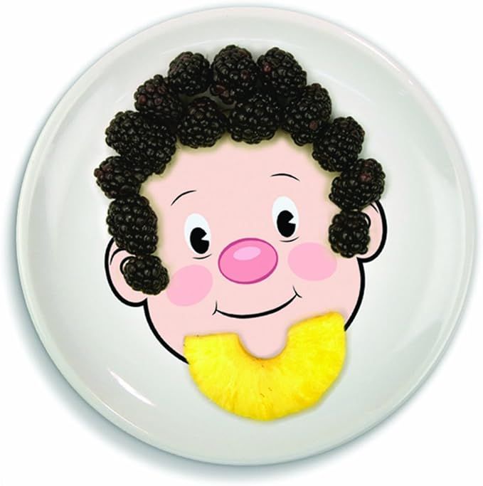 Genuine Fred MR. FOOD FACE Kids' Ceramic Dinner Plate | Amazon (US)