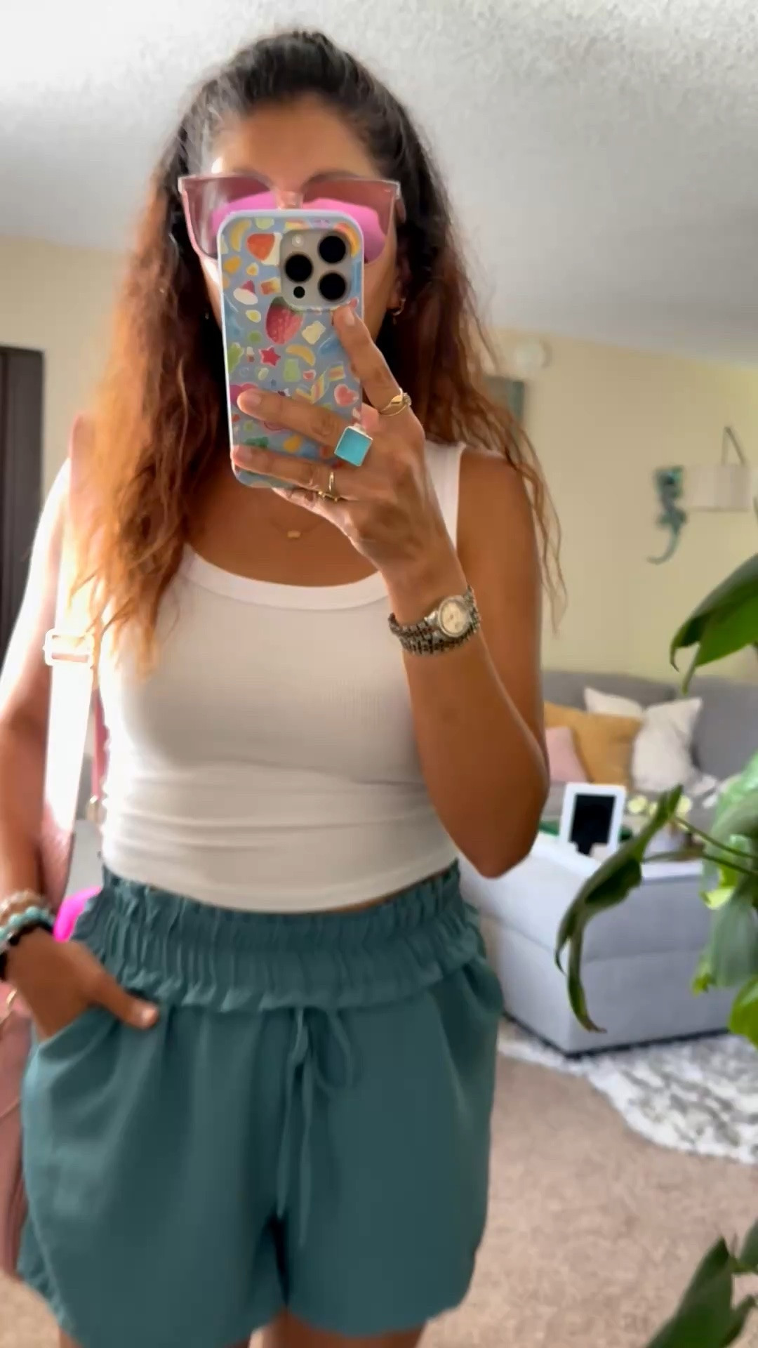 Easy breezy summer ootd ☀️ Loving this casual chic look with the comfy drawstring shorts + fitted white tank combo. Perfect for coffee runs, beach walks in Redondo, errands, or a cute casual day out. Added layered jewelry, sunnies, and a pop of pink for the perfect effortless vibe 💕 #LTKStyle #OOTD

summer ootd, casual chic outfit, comfy shorts outfit, drawstring shorts, white fitted tank top, casual everyday style, beach outfit ideas, effortless summer fashion, lounge shorts outfit, sporty chic style, vacation outfit inspo, minimal style outfit, women’s summer fashion, comfy cute outfit, trendy casual look, sunglasses outfit inspo, street style casual, lightweight summer outfit, neutral aesthetic fashion, relaxed fit shorts outfit

#LTKStyle #LTKFinds #SummerOOTD #CasualStyle #EverydayFashion #ComfyStyle #BeachStyle #StreetStyle #WomenFashion #OOTDInspo #FashionInfluencer #StyleInspo #MinimalStyle #SummerFashion #RedondoBeachStyle

#LTKootd #LTKSaleAlert #LTKSeasonal