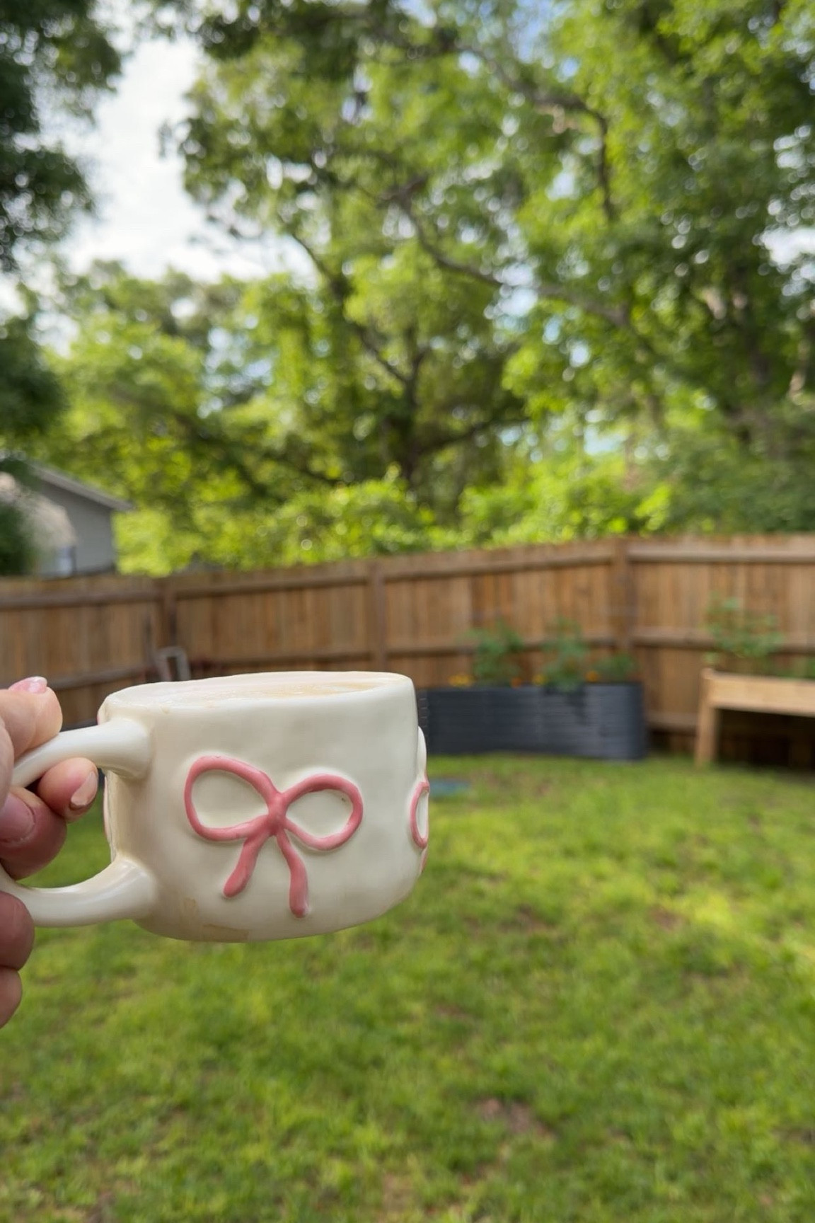Nothing like coffee in the garden. 

#LTKgrwm #LTKselfcare #LTKMothersDay