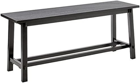 Décor Therapy Kyoto Black Bench, 42w 11.8d 17.75h, | Amazon (US)
