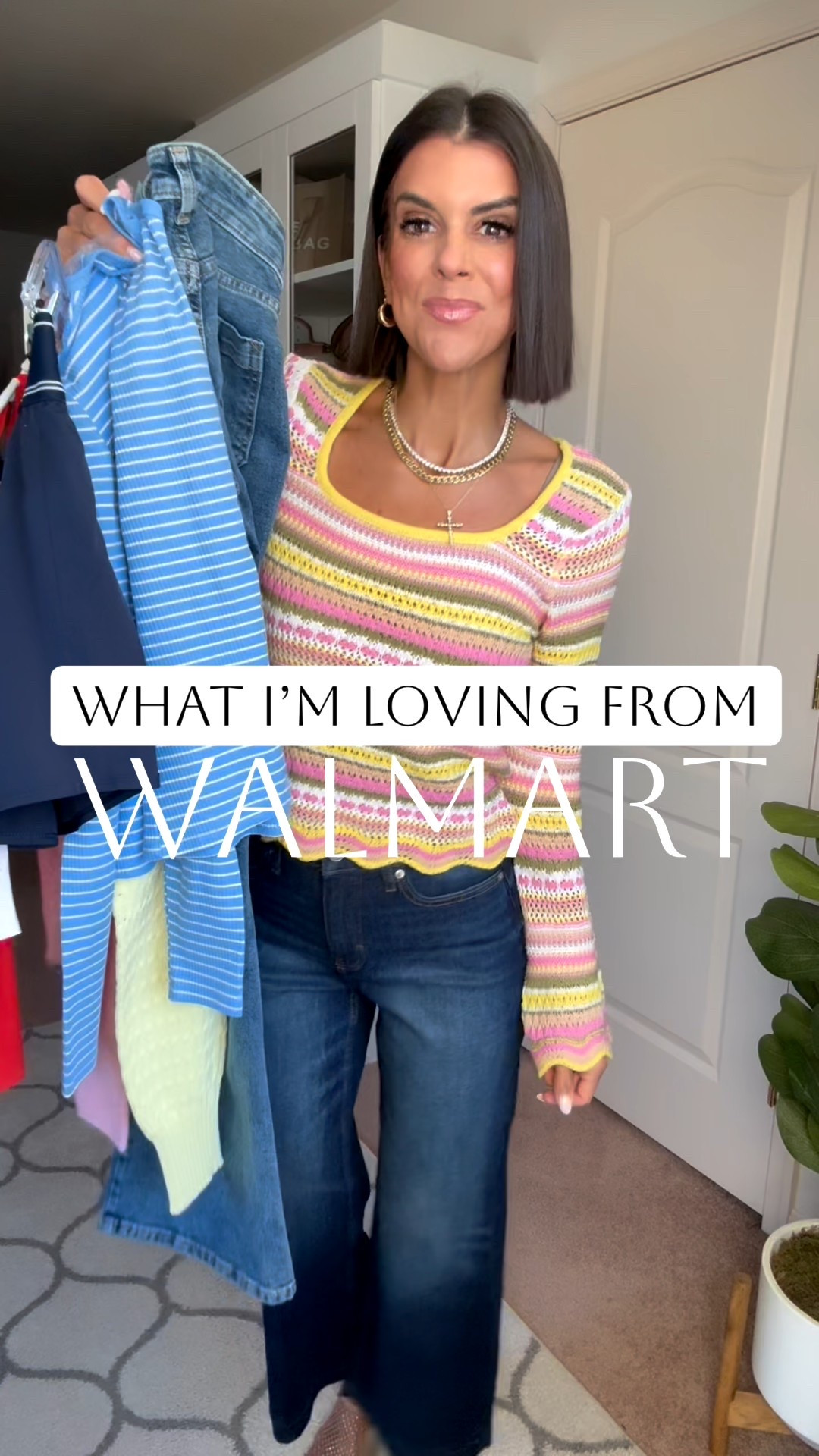 What I’m loving from Walmart!! I’m 5’5 and in size xs in all sweaters and tee. Size small in workout tank and skort. Size 2 in flare jeans, and sized down one size in straight leg jeans. 

#LTKdayinmylife #LTKSeasonal #LTKValentine
