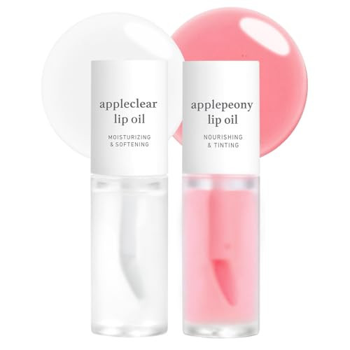 NOONI Korean Lip Oil Bundle - Applepeony & Appleclear | Amazon (US)