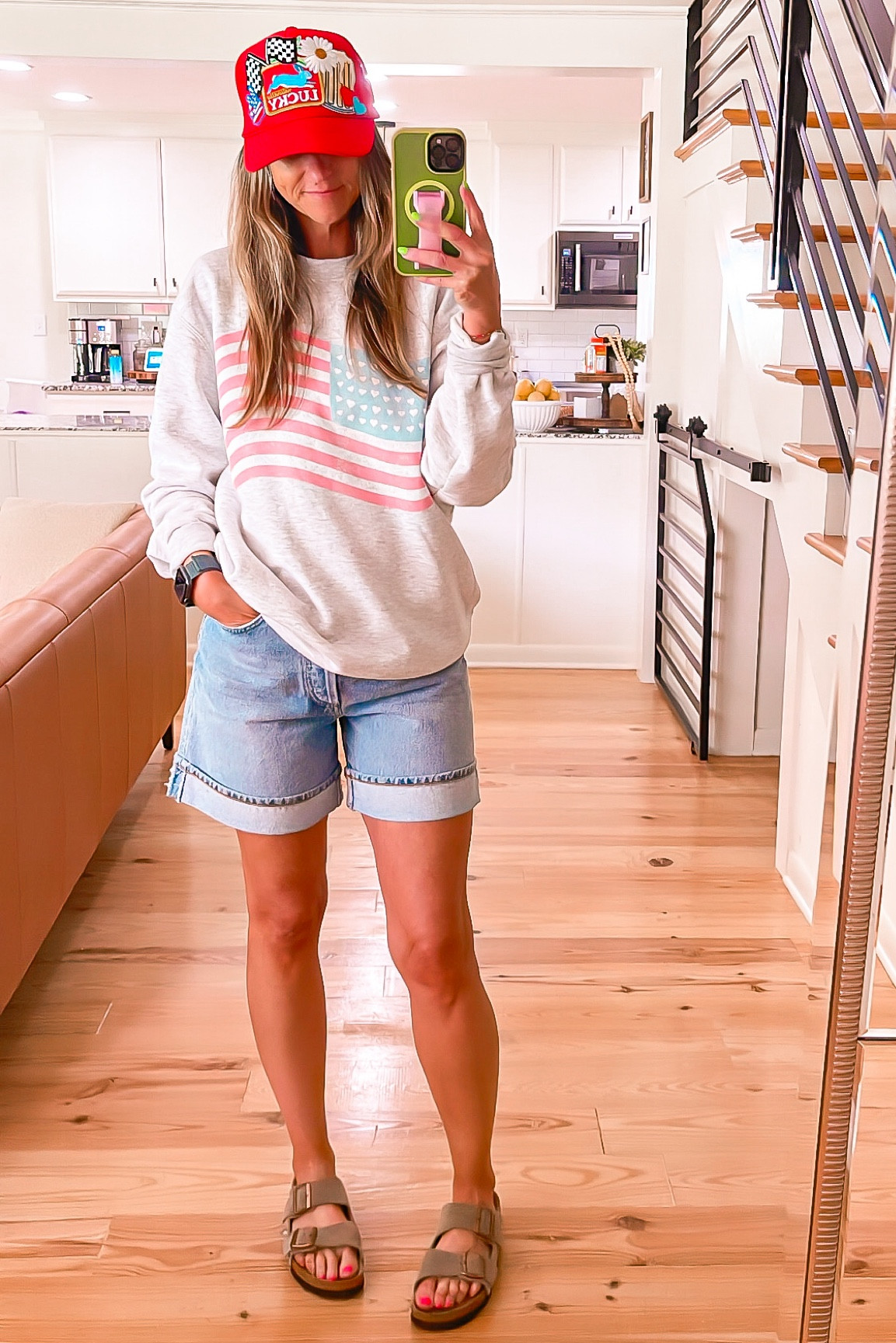 New denim shorts and birks

#LTKStyleTip #LTKShoeCrush #LTKSeasonal