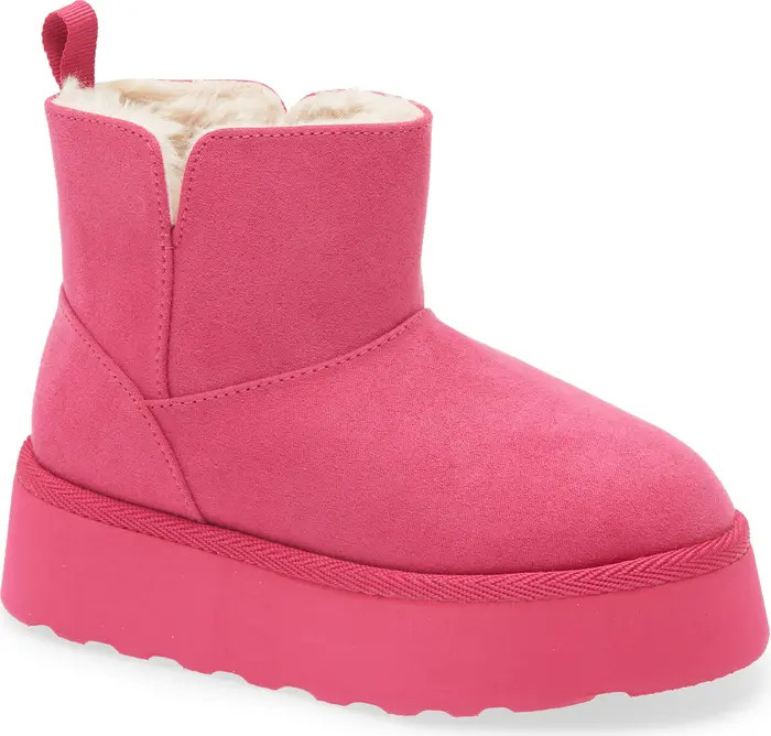 Harper Canyon Kid's Ezra Faux Fur Lined Platform Bootie | Nordstromrack | Nordstrom Rack