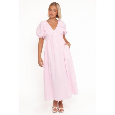 Sullivan Puff Sleeve Maxi Dress - Pink S | Target