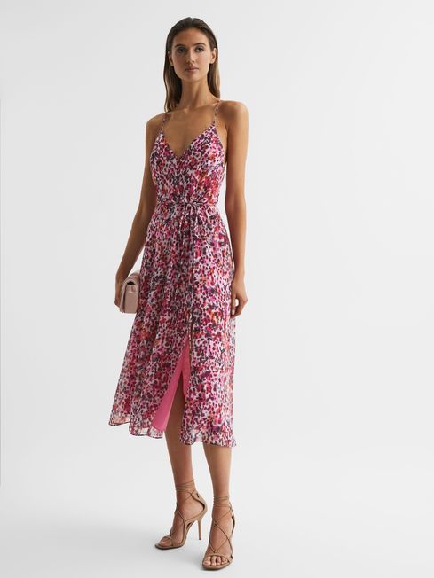 Floral Printed Midi Dress | Reiss US