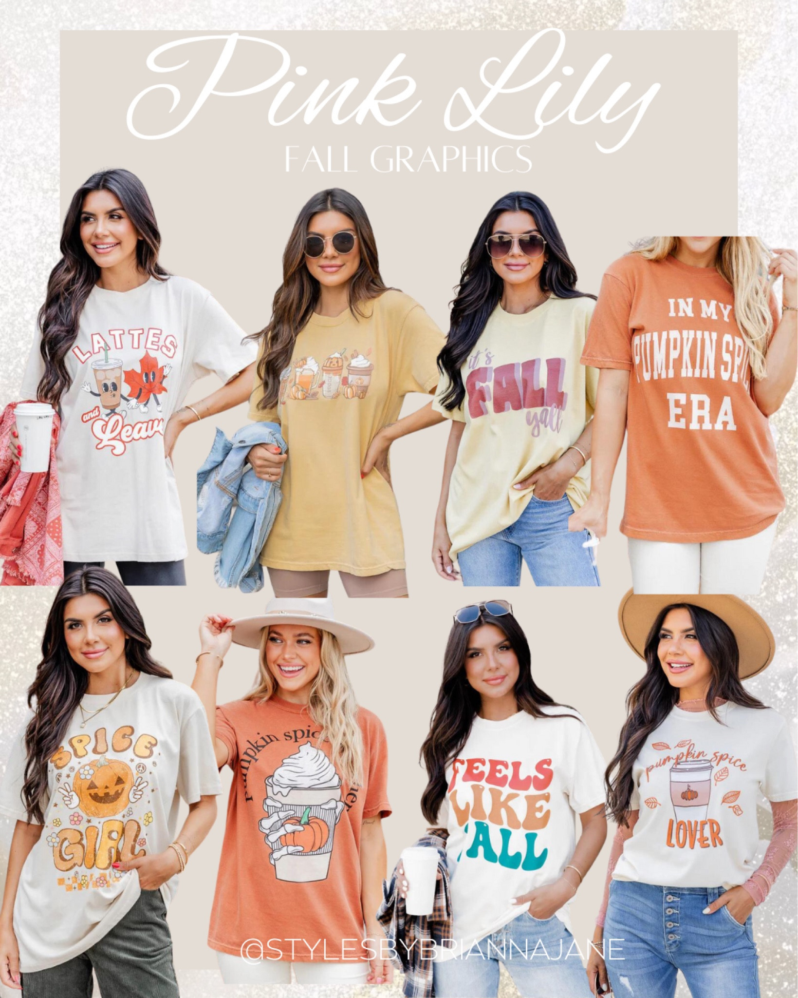 Pink Lily Fall Graphic Tees 30% off! 