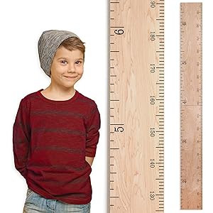 Wooden Ruler Growth Height Chart Ruler for Measurement for Kids, Boys + Girls | Natural Schoolhouse  | Amazon (US)