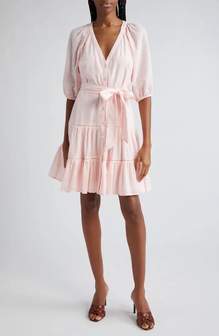 Dewey Tiered Cotton Button-Up Dress | Nordstrom