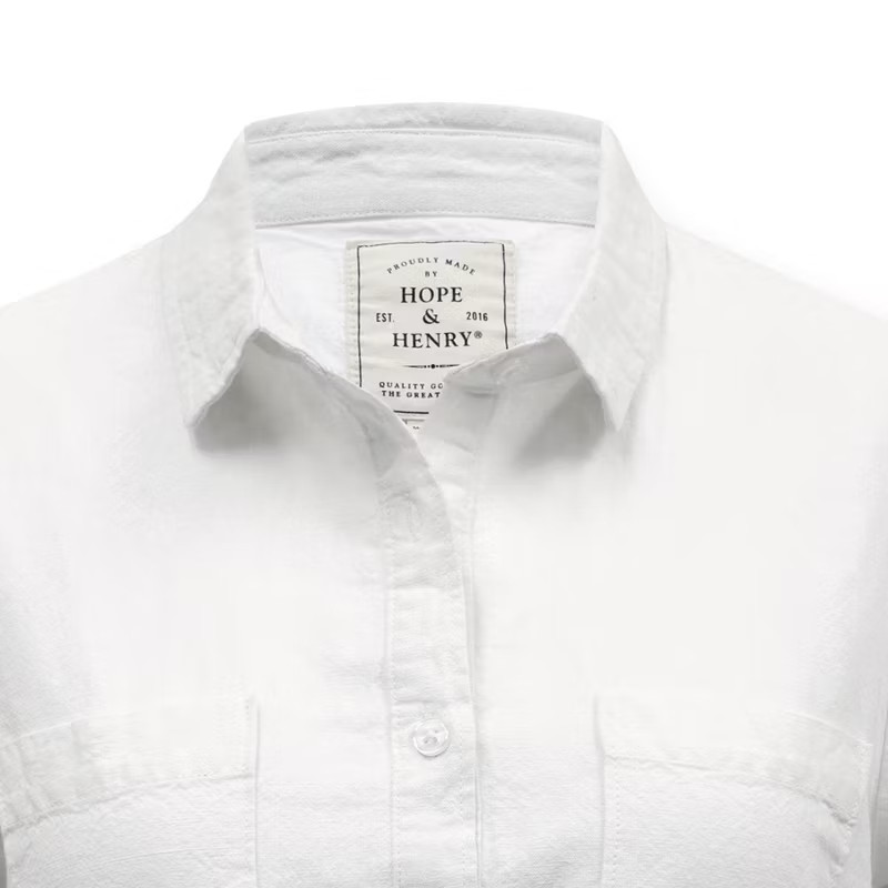Hope & Henry Womens' Linen Shirtdress | Target