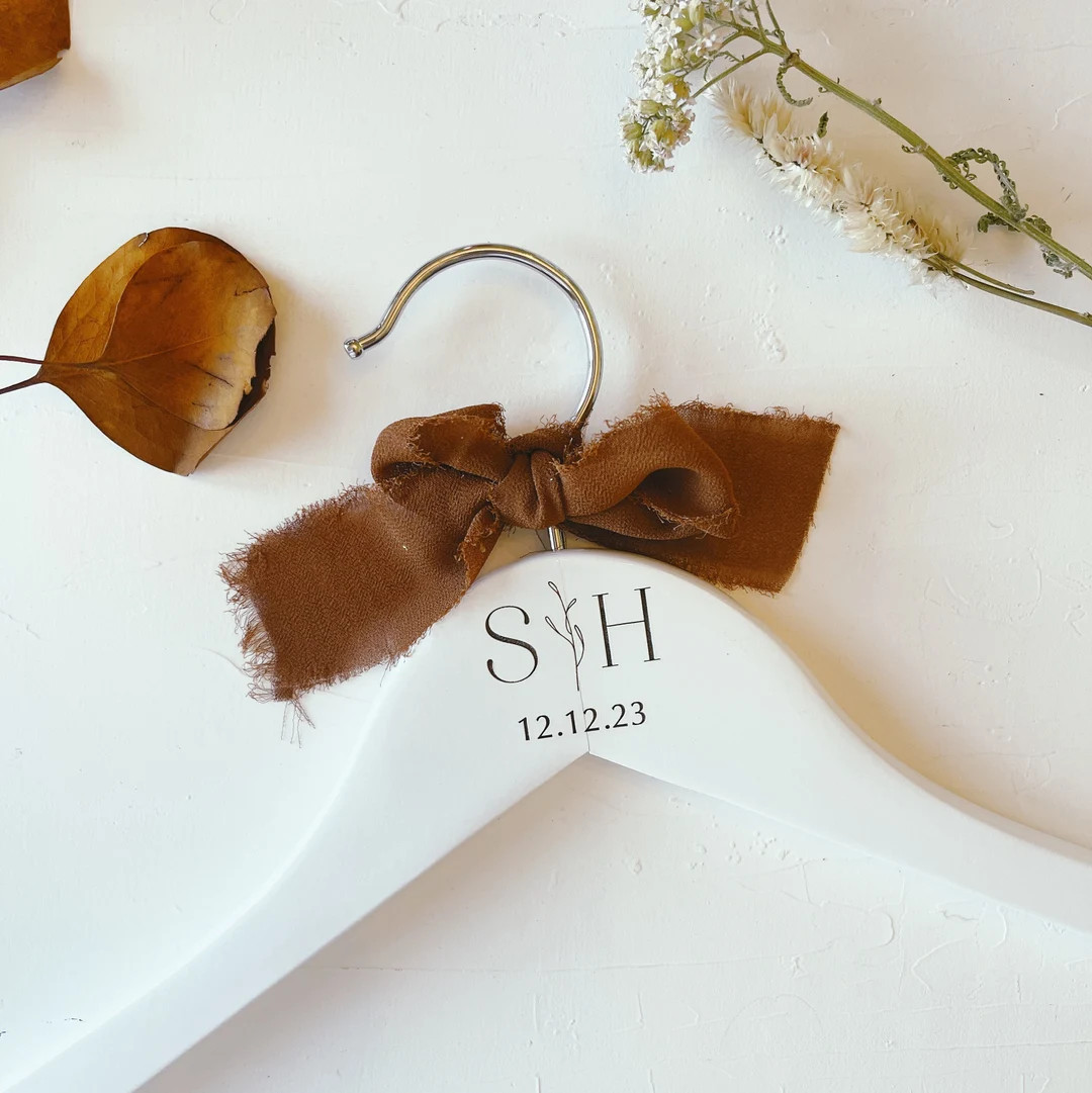 ENGRAVED Custom Bride Dress Hanger. Personalized Wedding Dress Hanger Gift. Bridal Party Gift Cus... | Etsy (US)