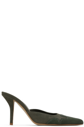 Green GIABORGHINI Edition June Mules | SSENSE