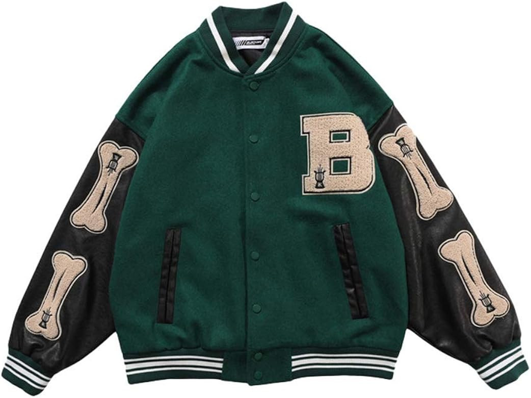 Herren Jacken College Cargo Winterparka Jacke Baseball Sportjacke Sweatjacke Unisex Patchwork Hoo... | Amazon (DE)