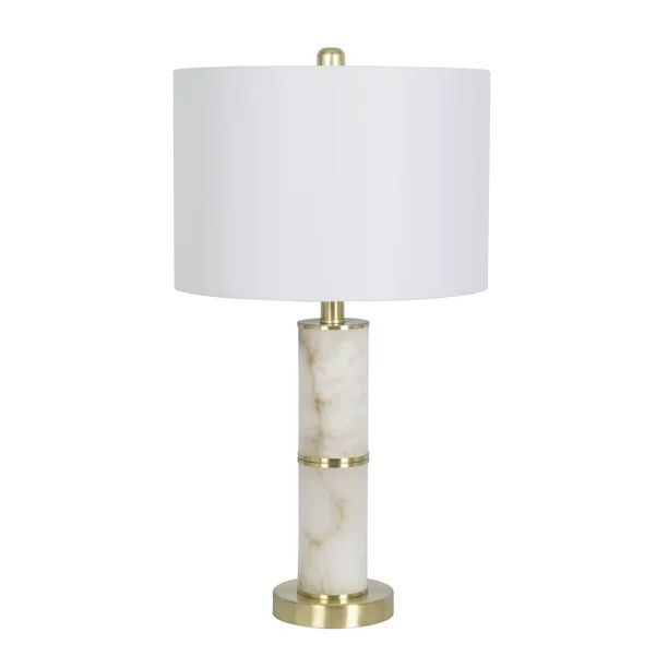 Better Homes & Gardens White Alabaster Marble Finish Table Lamp, 23.5"H - Walmart.com | Walmart (US)