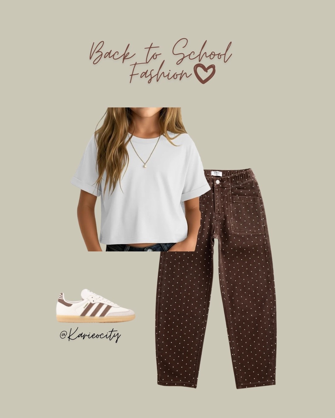 Back to School Outfit 🤎

Back to School// Back to School Outfit// Tween girl fashion// Tween girl clothes// Polka dot // Polka dot tween barrel jeans

#LTKKids #LTKmomlife
