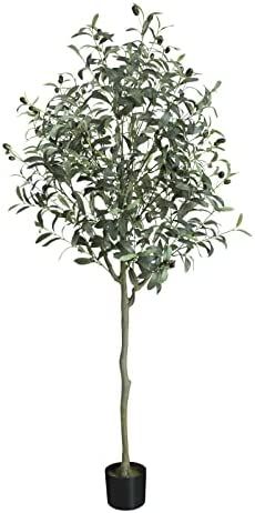 Amazon.com: SeelinnS Artificial Olive Tree 5.01FT Fake Olive Silk Tree Large Faux Plants Indoor T... | Amazon (US)
