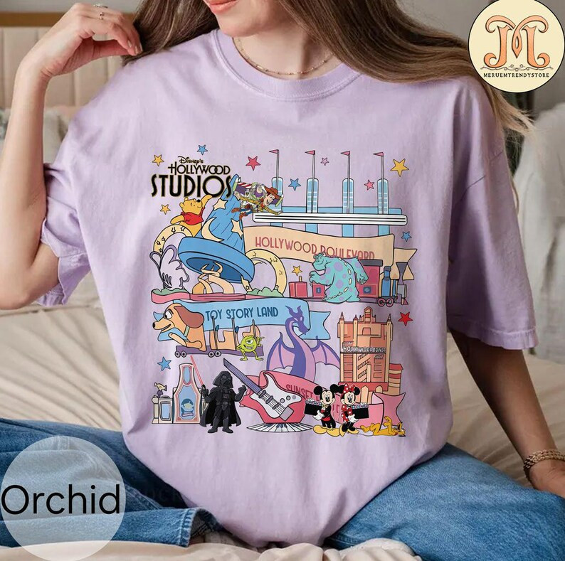 Retro Disney Hollywood Studios Shirt, Mickey and Friends Hollywood Tower, Disney Toy Story Shirt,... | Etsy (US)