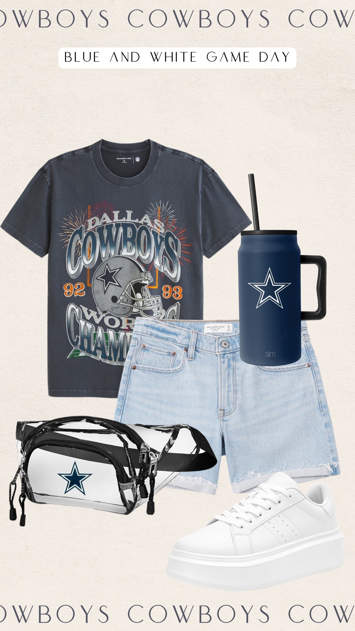 Dallas cowboys game day look! 

#LTKstyletip #LTKFind #LTKSeasonal