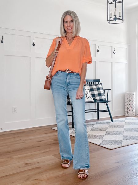 ⭐️ 40% off top 30% off everything else 
Wearing xs in top
27 in high rise flare jeans love the fit of these jeans! 
xs in belt  
Spring style 
Love Loft 
Loft outfit idea 
Teacher outfit idea 


#LTKsalealert #LTKfindsunder50 #LTKover40