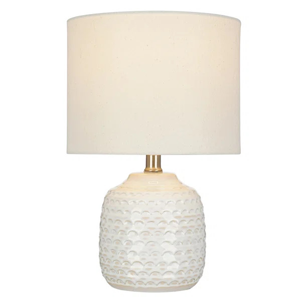 Hadden 15" White Table Lamp | Wayfair North America