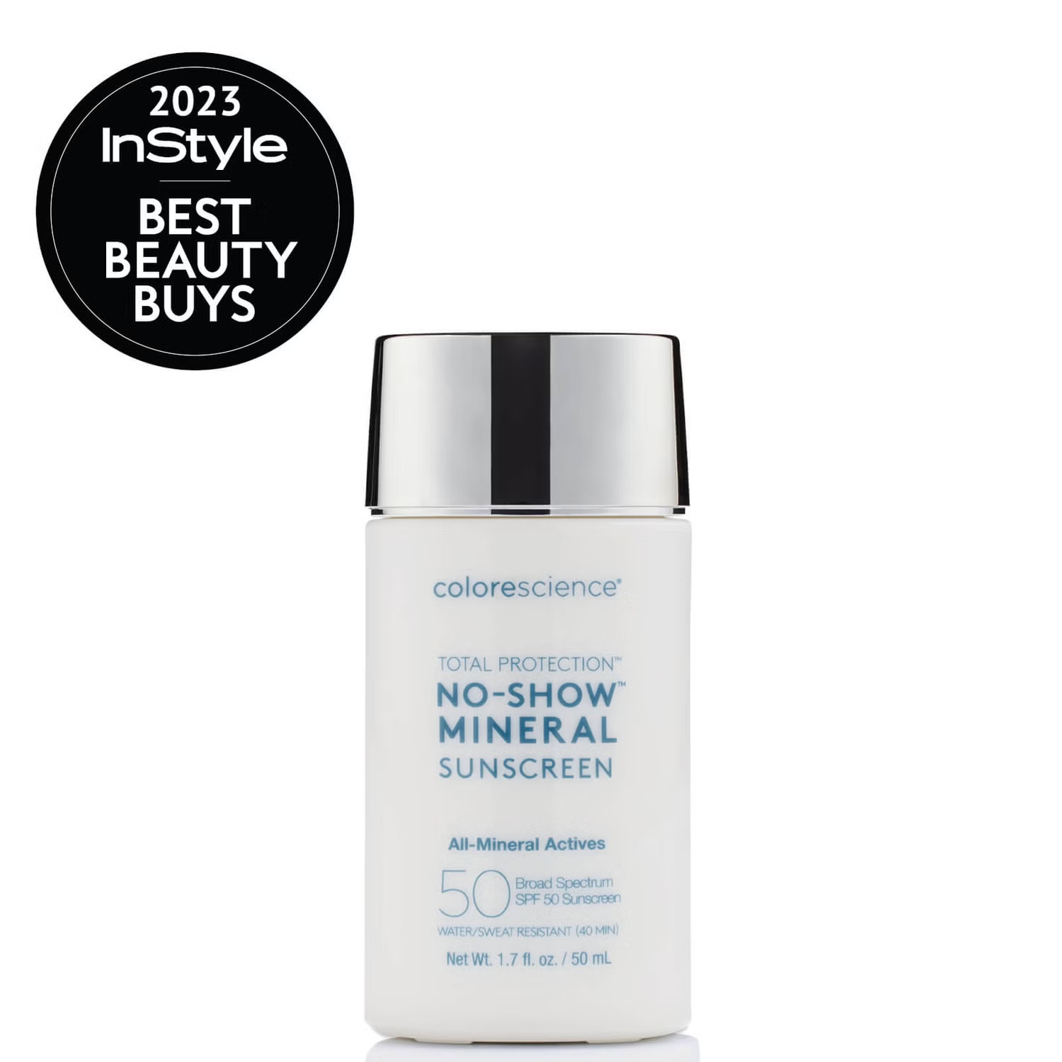 Colorescience SPF 50 Total Protection No-Show Mineral Sunscreen 1.7 oz | Dermstore (US)
