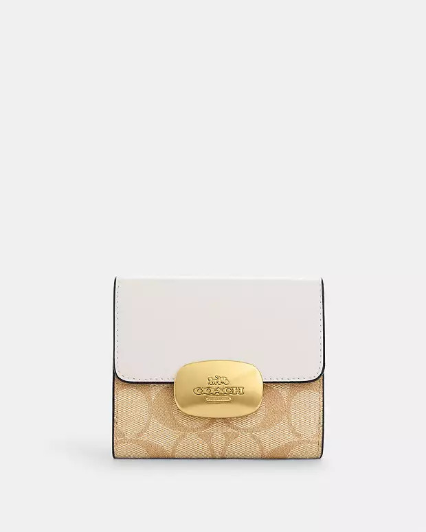 Eliza Small Wallet In Signature Canvas | Coach Outlet US