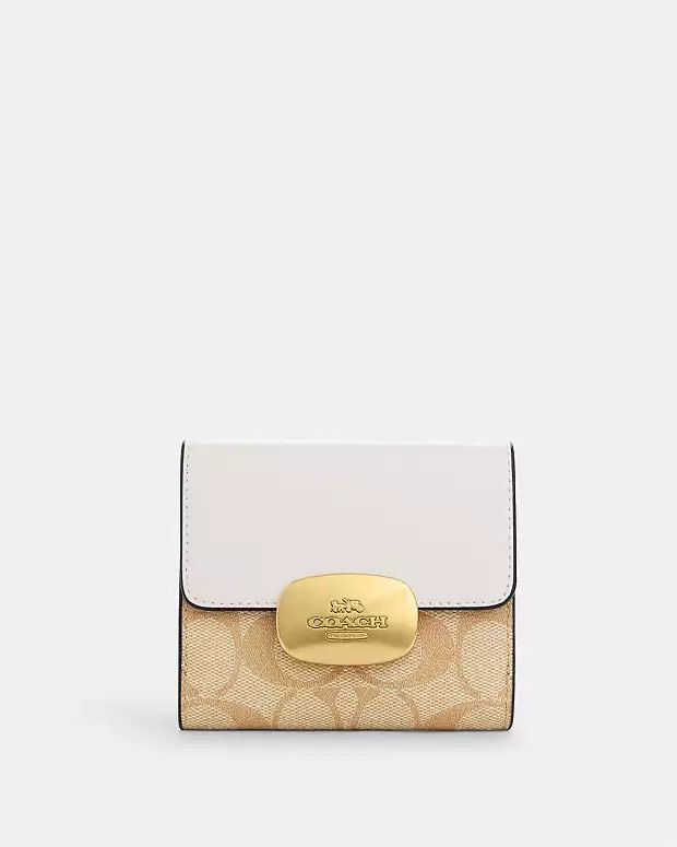 Eliza Small Wallet In Signature Canvas | Coach Outlet