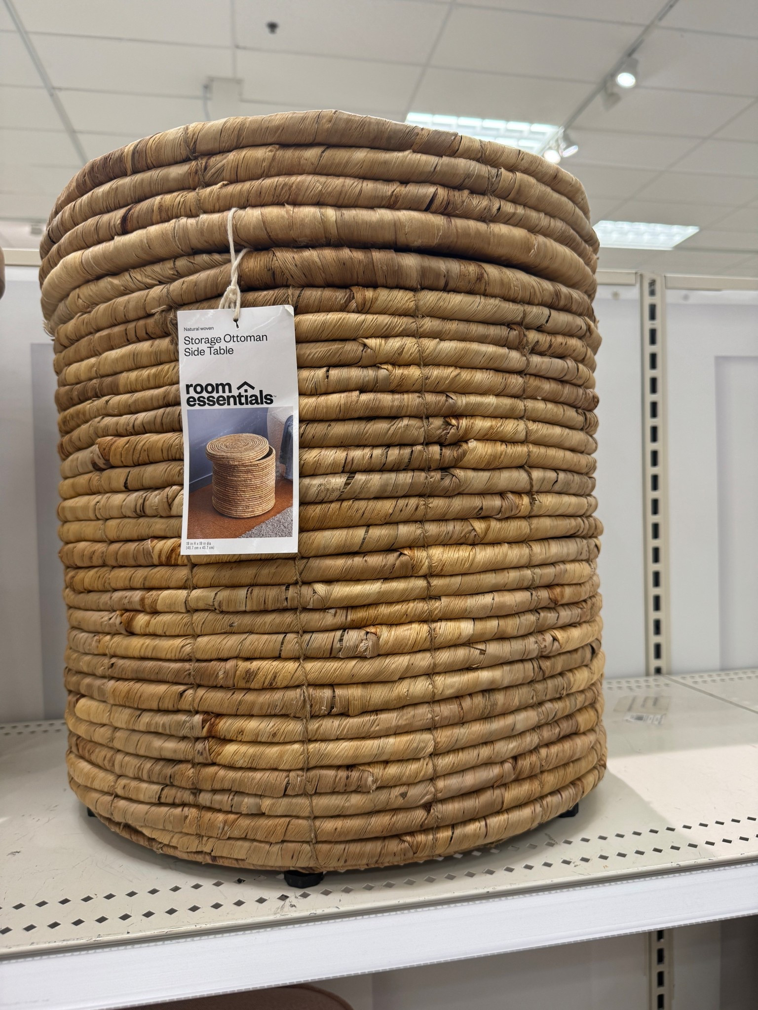 Corded basket lidded storage ottoman on sale! Affordable home decor.

#LTKHome #LTKSaleAlert