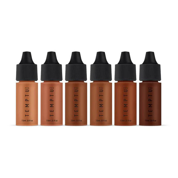 Temptu Perfect Canvas Hydra Lock Airbrush Foundation 6-pack Tan Deep | Camera Ready Cosmetics
