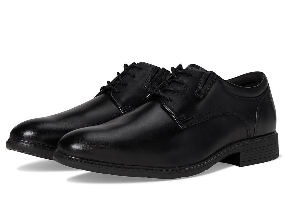 Clarks Steadwell Lace Men's Slip on Shoes Black Leather : 11.5 D - Medium | Zappos