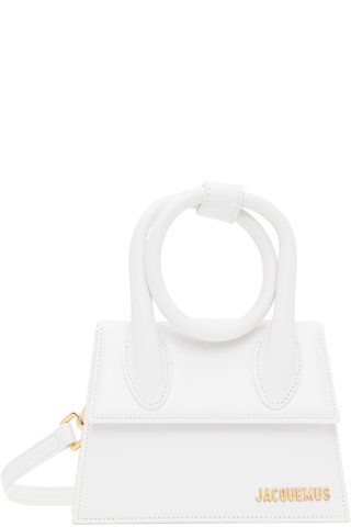 JACQUEMUS - White 'The knot Chiquito' Bag | SSENSE
