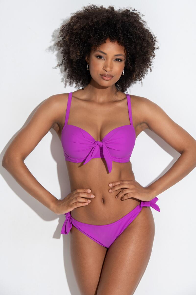 Rosa Cove Padded Underwired Convertible Bikini Top - Ultraviolet | Pour Moi