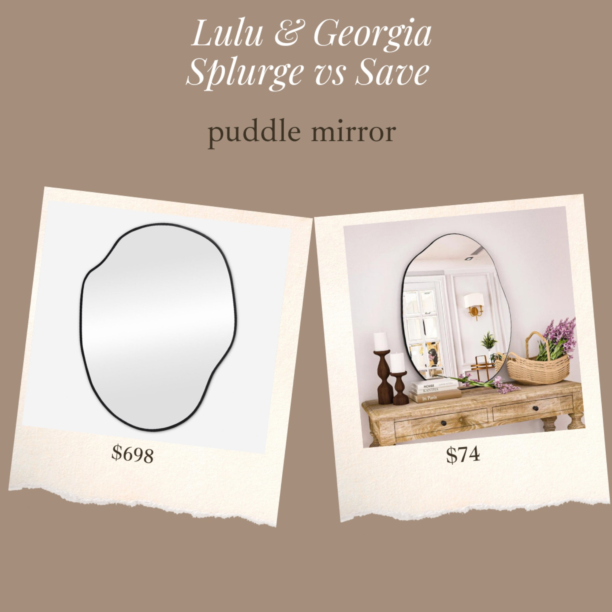 Just found a puddle mirror for under $100!!! Only $74! I loveeee this style 😍

#LTKfindsunder100 #LTKhome #LTKsalealert