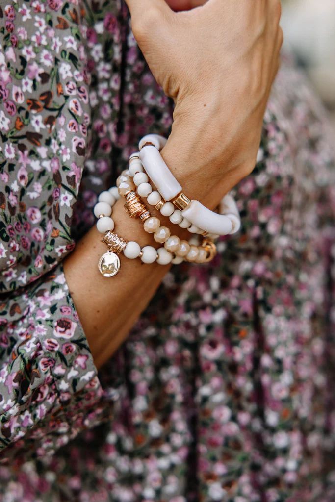 In My Heart Ivory White Bracelet | The Mint Julep Boutique