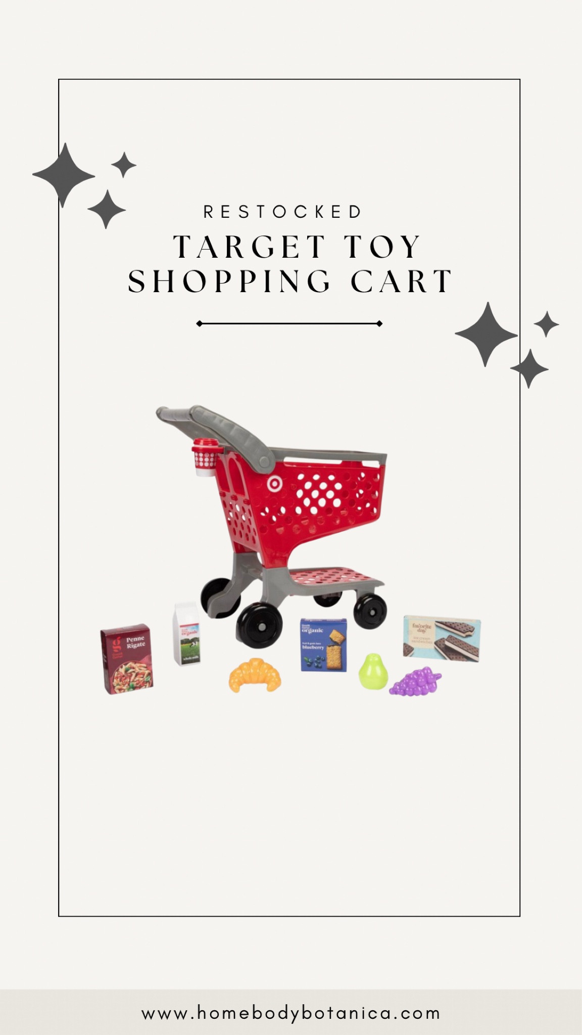 Target toy shopping cart restocked // #target #targetstyle #targettoys #pretendplay #toddlertoys 

#LTKkids