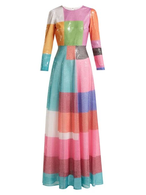 Rosalba colour-block sequined dress | Mary Katrantzou | Matches (US)