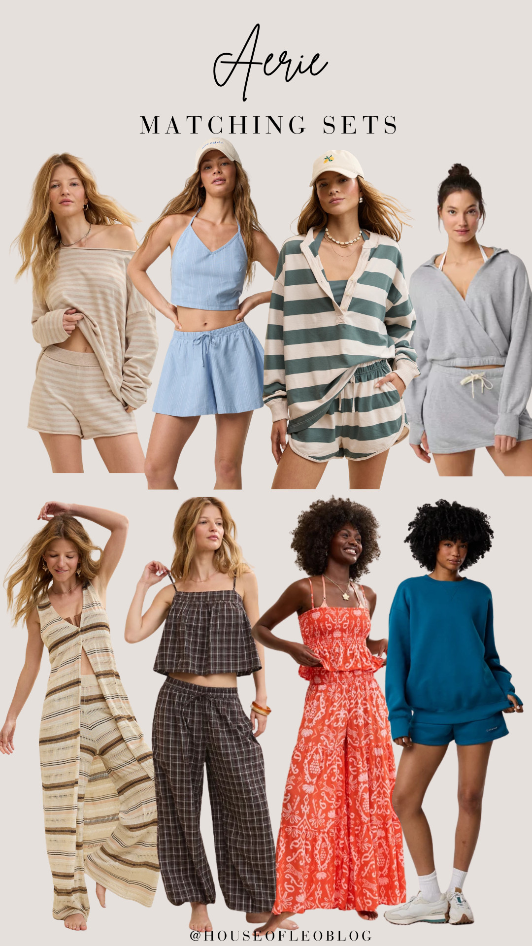 The matching sets from Aerie are too good right now! 

 #LTKootd