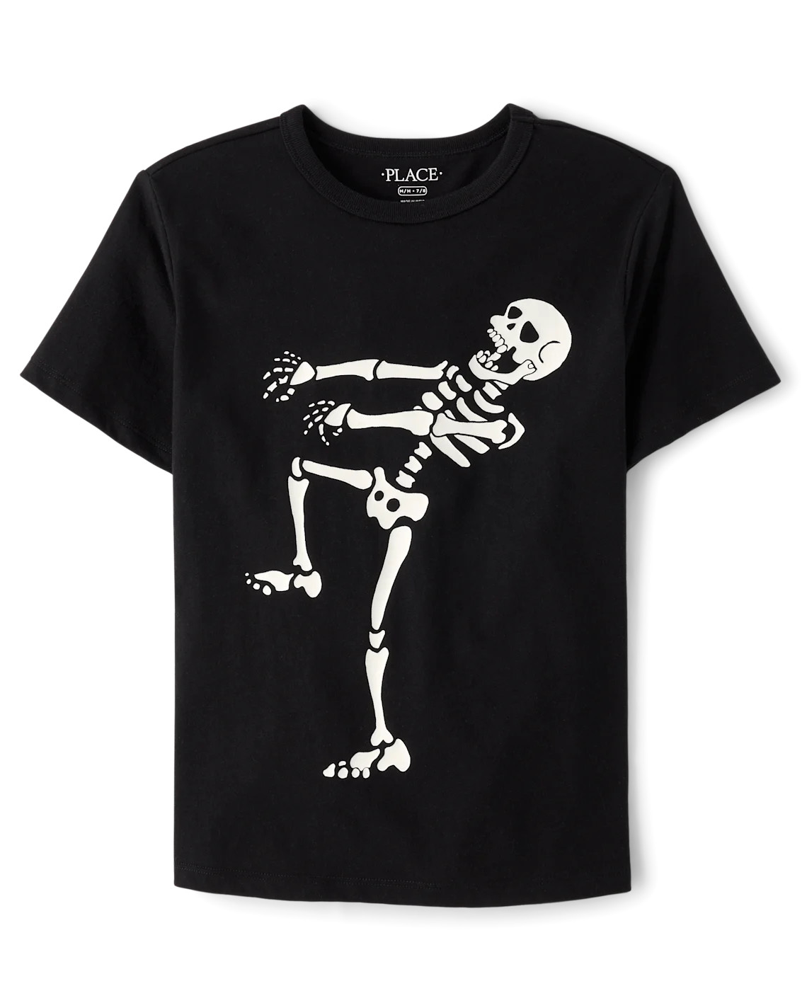 Boys Glow Skeleton Dancer Graphic Tee - black | The Children's Place