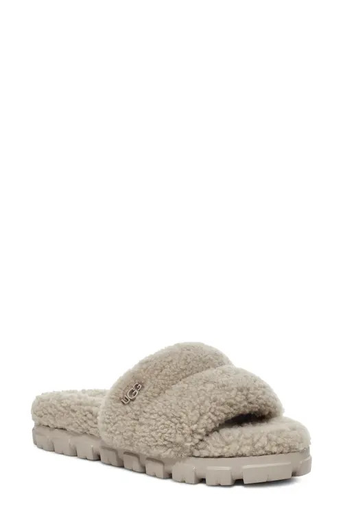 UGG(r) Cozetta Curly Genuine Shearling Slide Slipper in Goat at Nordstrom, Size 6 | Nordstrom