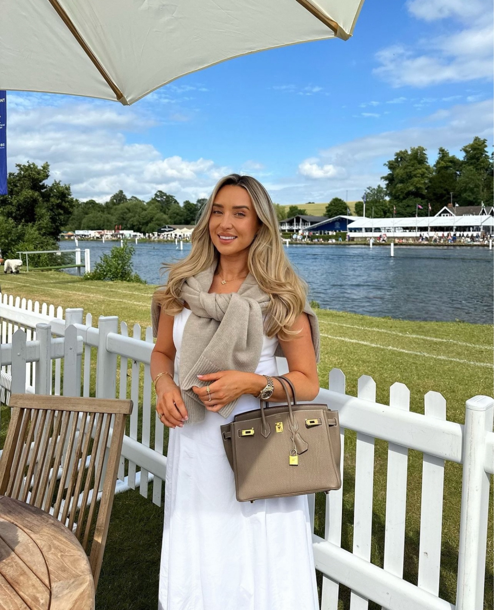 Henley Regatta with Abercrombie 🤍 July called for a chic white dress, but the temperature meant I should bring a light knit incase

#LTKsummer #LTKSummerSale #LTKluxury