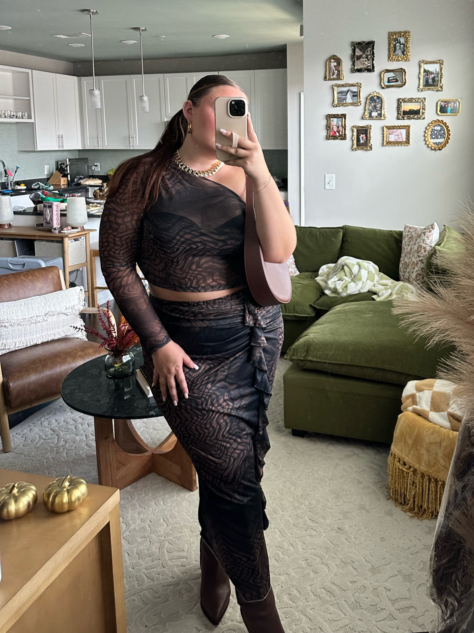 MUST have mesh set for fall for dressing up or down it is SO cute!!! Wearing 1X in both pieces. Extra wide calf size 11 boots 

#LTKStyleTip #LTKPlusSize #LTKFindsUnder100