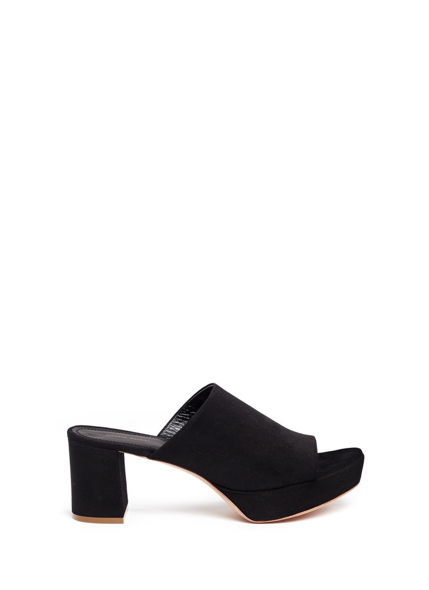 Block heel suede mules | Lane Crawford (Global)