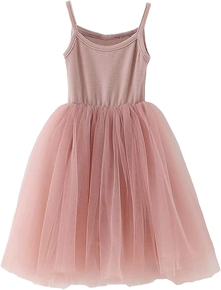 BGIRNUK Baby Girls Tutu Dress Sleeveless Toddler Girl Princess Tulle Sundress | Amazon (US)