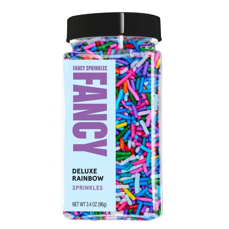 Fancy Sprinkles Deluxe Rainbow Dessert Sprinkles, 3.4 oz | Walmart (US)